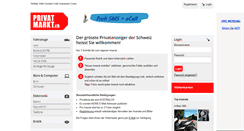 Desktop Screenshot of privatmarkt.ch